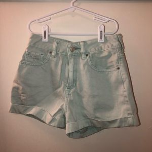 Mint Pacsun Mom Shorts